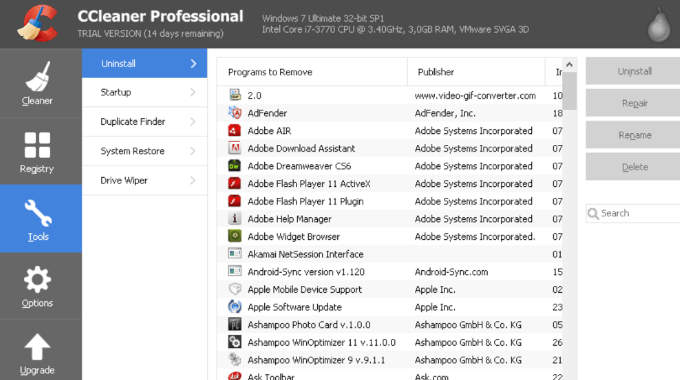 CCleaner Professional free download