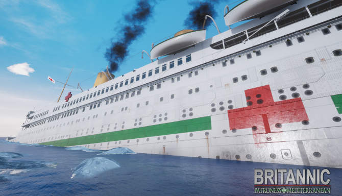 Britannic Patroness of the Mediterranean cracked